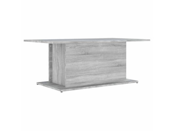 Favemtsl Couchtisch Grau Sonoma 102x55,5x40 cm Holzwerkstoff Stabiler Beistelltisch in Holzoptik für das Wohnzimmer, ideal für Snacks, Getränke und Dekoration auf 102 cm Breite.