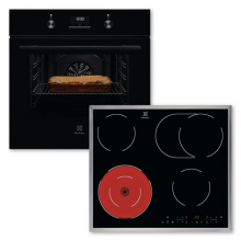 Electrolux ELXB3K (KOFGH40BK + LRR6436M) Backofenset 8Heizarten AquaClean Elektrokochfeld 60cm Edelstahlrahmen