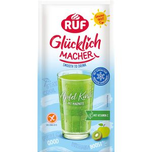 RUF Getränkepulver Glücklichmacher Smooth to Drink Apfel Kiwi, Erfrischungsgetränk, 13 Stück