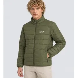 EA7 für Herren. 8NPB24_PNGPZ Grüne Daunenjacke Identity (M), Lässig, Polyamid