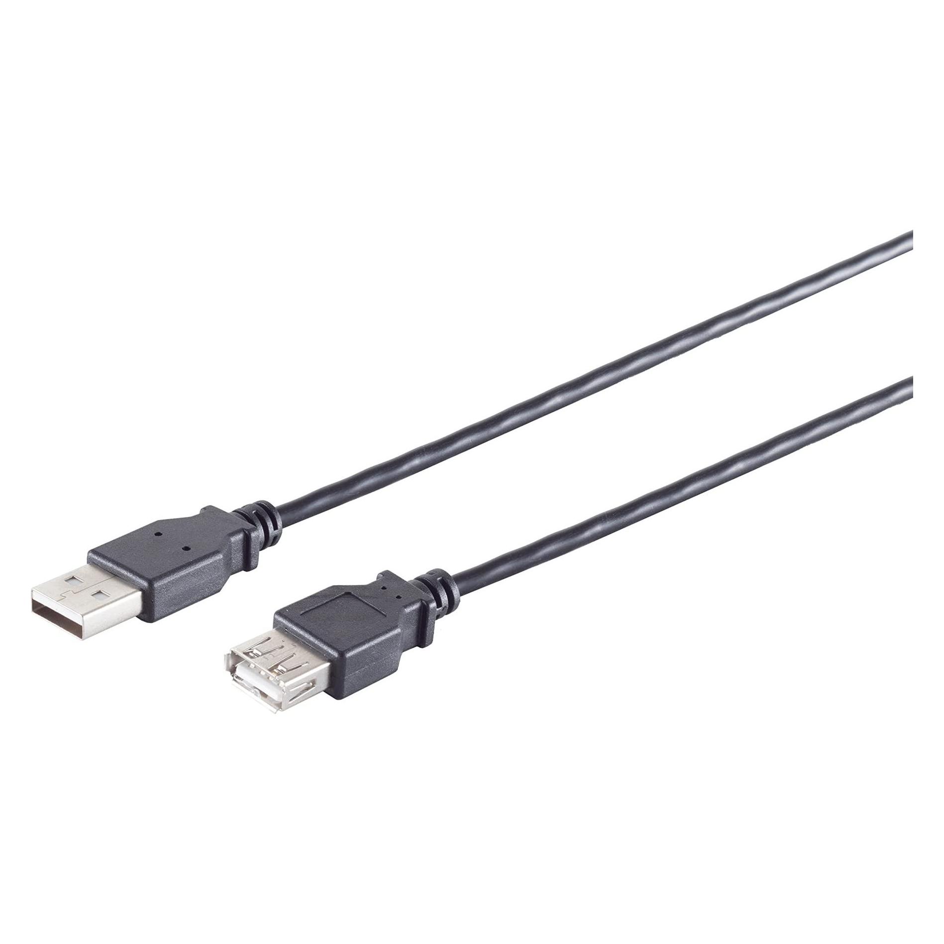 Goobay USB 2.0 Verlängerungskabel (3 m, USB 2.0) (68904)