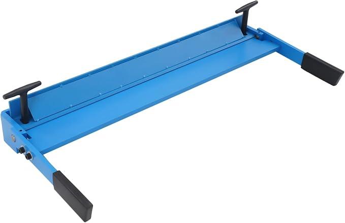 Manuelle Blechbiegemaschine, Abkantbank, Biegewinkel 0-120°, 630 mm Arbeitsbreite, Kantbank für Werkstatt Metallbearbeitung, Blau