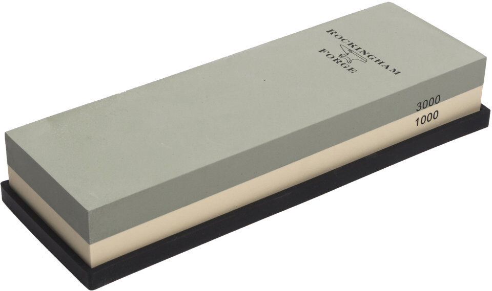 Grunwerg Rockingham Forge Dual Grit Whetstone Cream;Green;Black