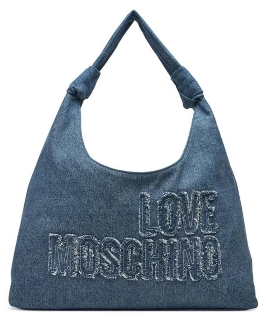Love Moschino Damen Poljc4243pp0mkm0750u Umhängetasche, Dunkelblau, 41,5x50x12,