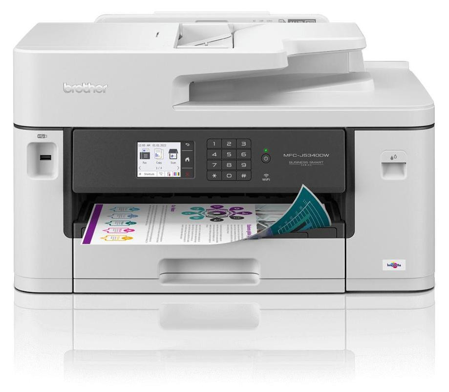 Brother MFC-J5340DWE 4-in-1 Tintenstraal Multifunctionele Printer Grijs
