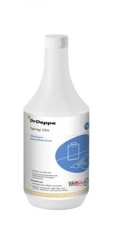 Dr.Deppe Spray On 1 Ltr. Flächendesinfektion für den Lebensmittelbereich, öffentliche Einrichtungen und Industrie 601211