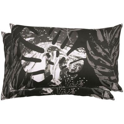 Zierkissen GO-DE "Zierkissen Sophia", schwarz, B:60cm H:40cm T:10cm, Baumwolle, Polyester, Polsterauflagen