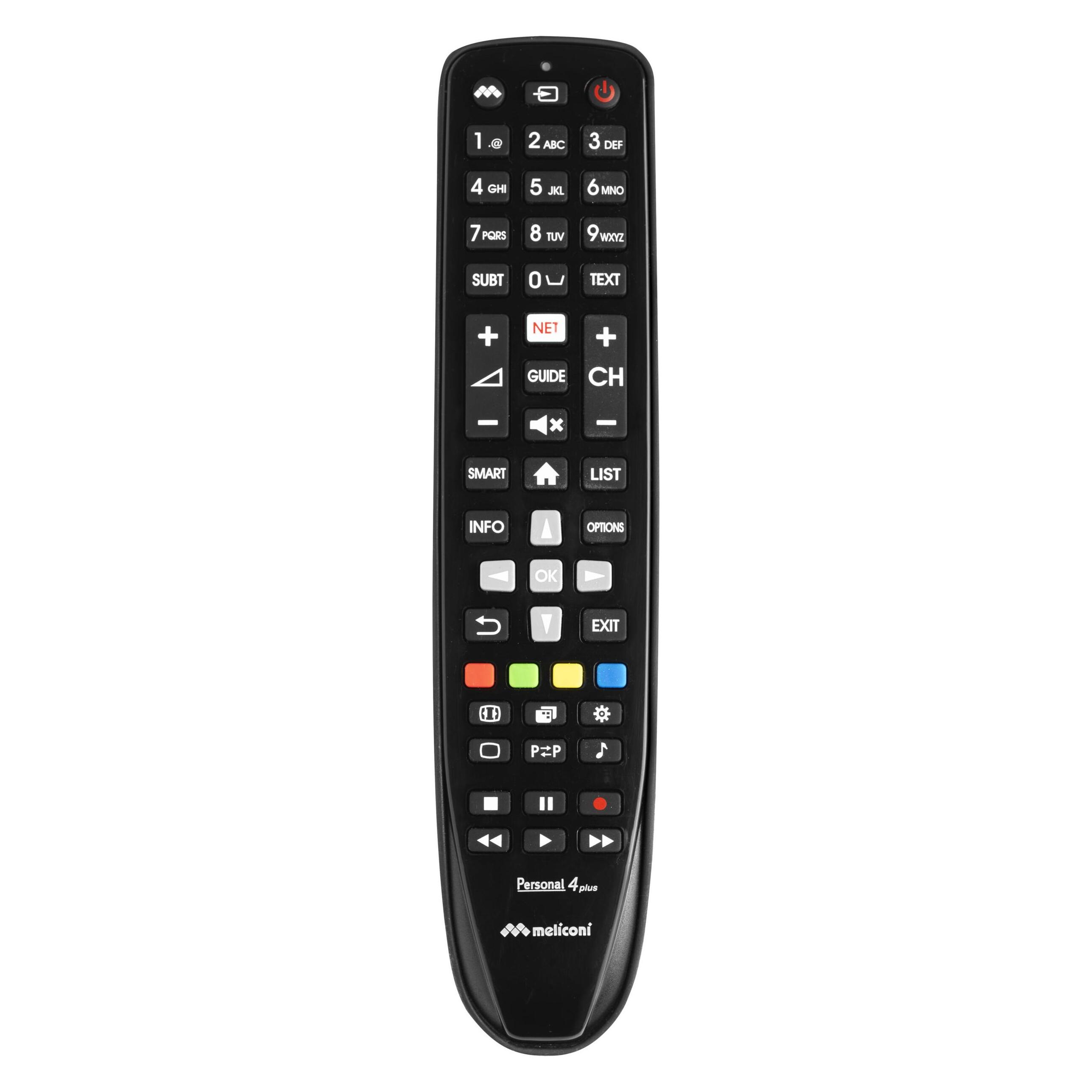 Meliconi Gumbody Personal 4 plus IR-Fernbedienungstasten für Fernseher (Gerätespezifische Fernbedienung, Infrarot) (806075)