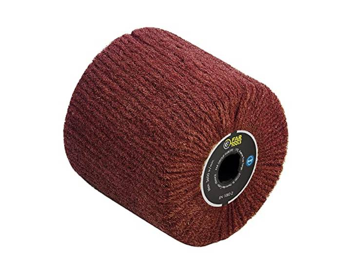 Fartools 110873 Brosse en Fibre synthétique Ø120mm-L 100mm Compatible avec Rénovateur REX120\, REX200 et REX-H200 pour poncer/polir/satiner
