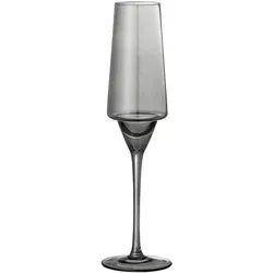 Bloomingville 4er Set Yvette Champagnerglas, H23 x Ø9,5 cm, grau