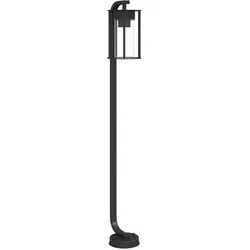 vidaXL Wegeleuchte Schwarz 100 cm Edelstahl
