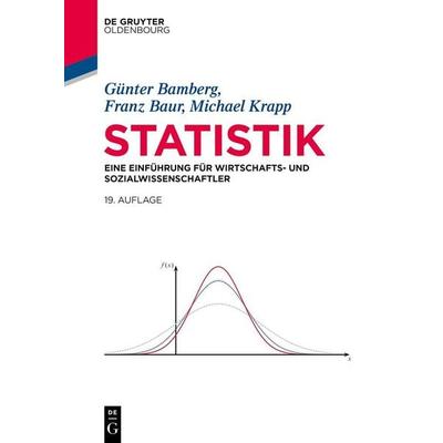 Statistik, Taschenbuch von Günter Bamberg,Franz Baur,Michael Krapp, De Gruyter Oldenbourg, 978-3-11-075919-8
