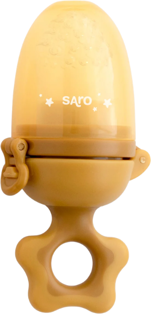 Saro Aliment-Up Alimentador de Silicone Mostarda