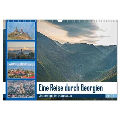Eine Reise durch Georgien (Wandkalender 2027 DIN A3 quer), CALVENDO Monatskalender