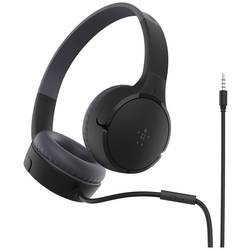 Belkin SoundForm Mini On Ear Headset kabelgebunden Stereo Schwarz Lautstärkebegrenzung Kinder AUD004btBK
