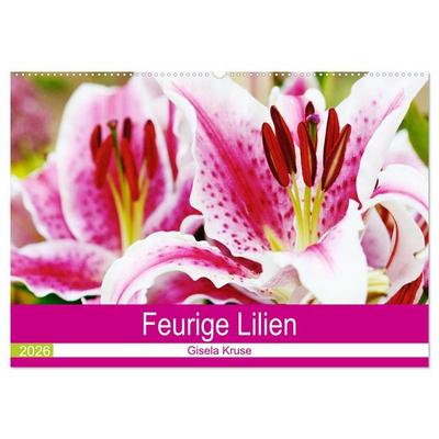 Feurige Lilien (Wandkalender 2026 DIN A2 quer), CALVENDO Monatskalender