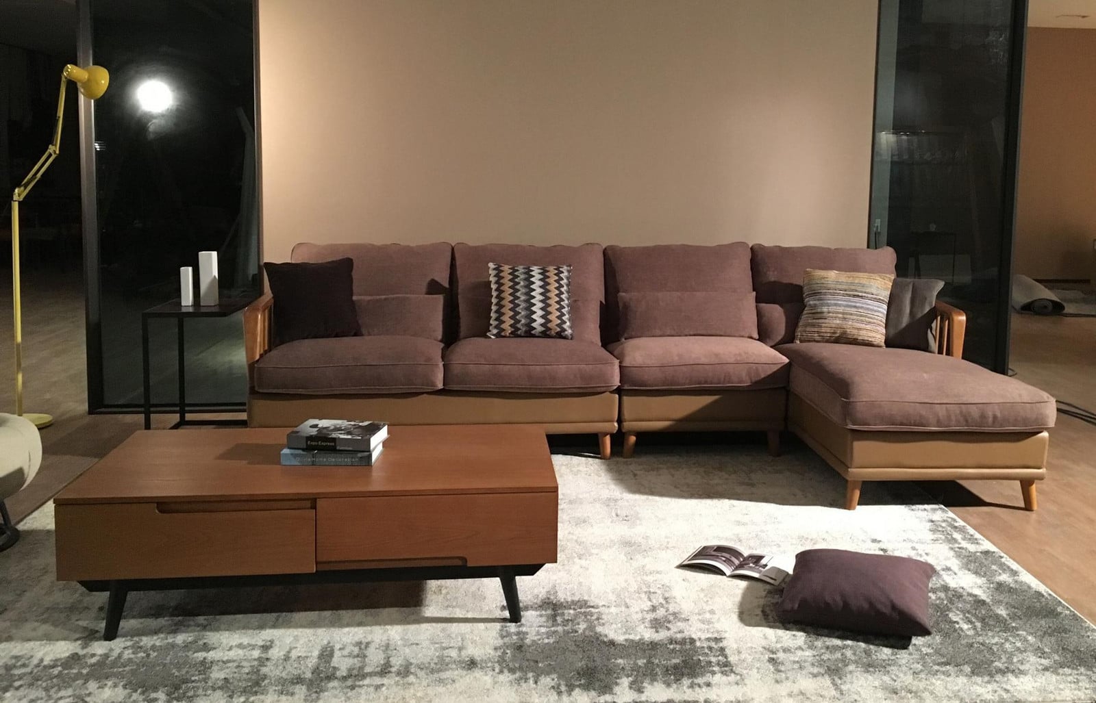 AEA Hoekbank van Textiel voor de Woonkamer