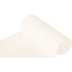 Glatter Bündchenstoff "Comfort", weiß