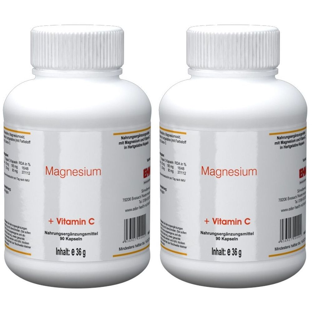 Magnesium Kapseln 2x 2x90 St