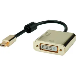 ROLINE 12033176 - DisplayPort Adapter, Mini DP Stecker auf DVI Buchse