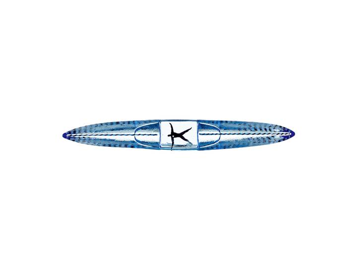 Kosta Boda Sculpture en verre BV Drifter Bleu