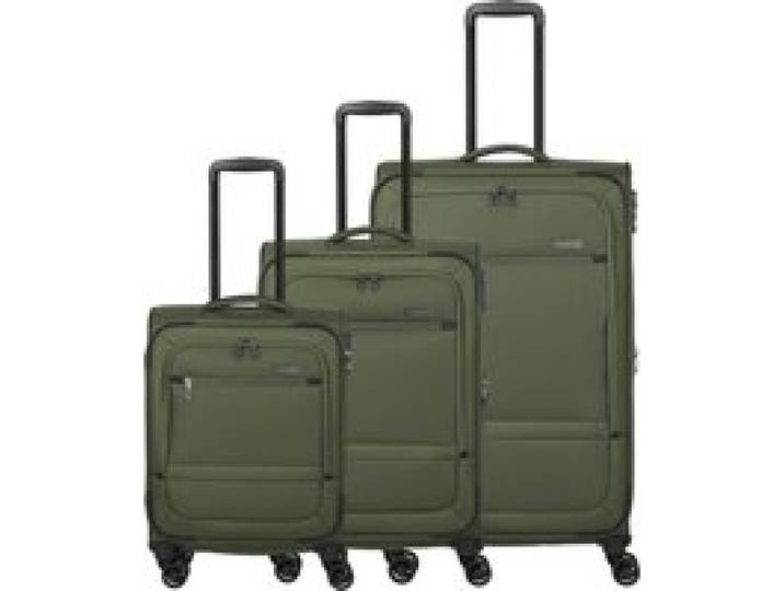 PAKLITE Set de 3 valises LIDO 4W, bleu marine (olive)