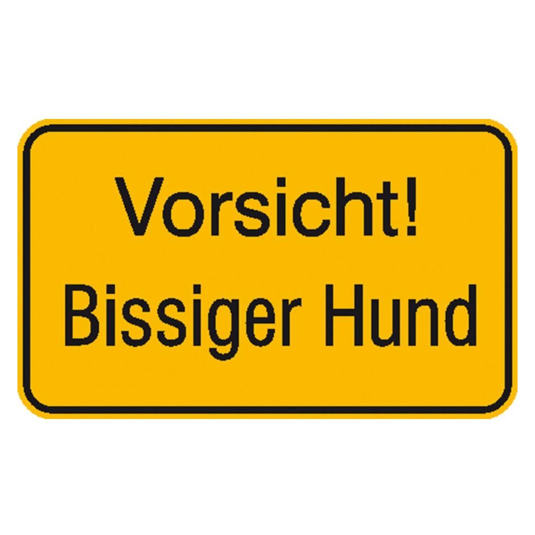 SafetyMarking Hinweisschild Vorsicht Bissiger Hund (11.5599)