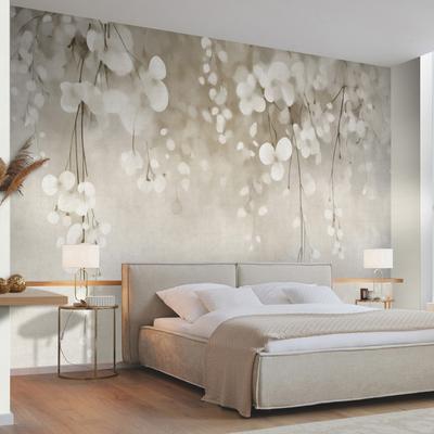 Veer Decor Ivory Rain Gray Wall Mural