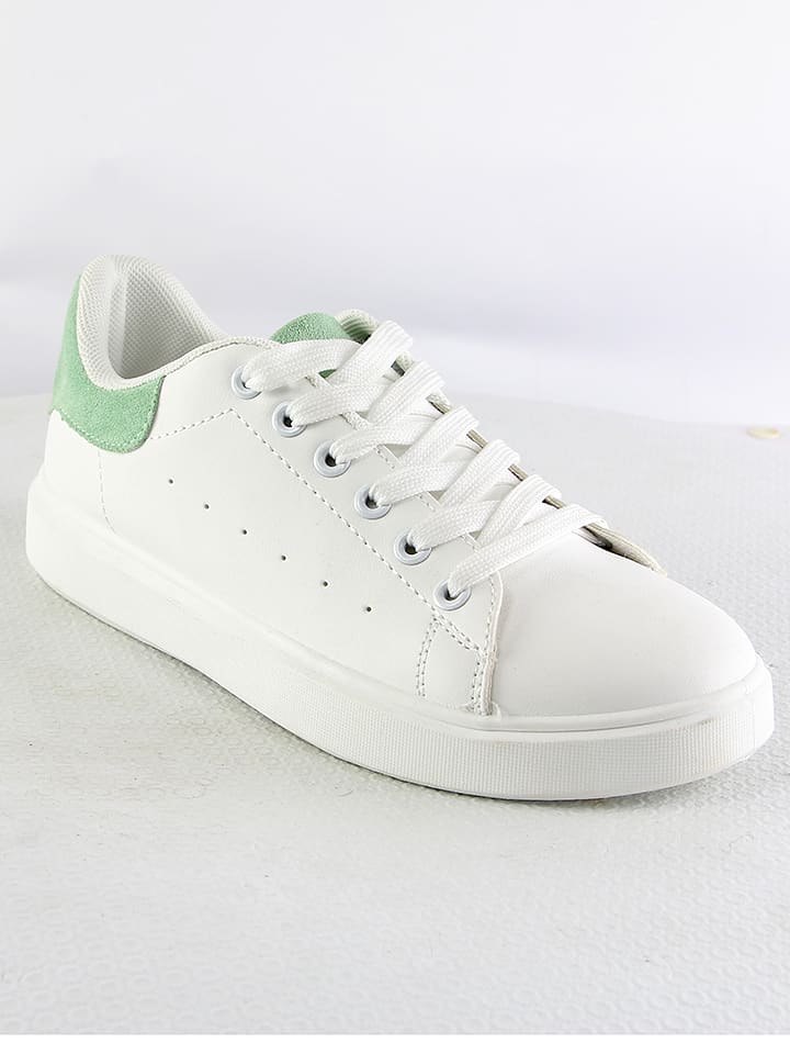 Sixth Sens Sneakers in Weiß/ Grün - 38