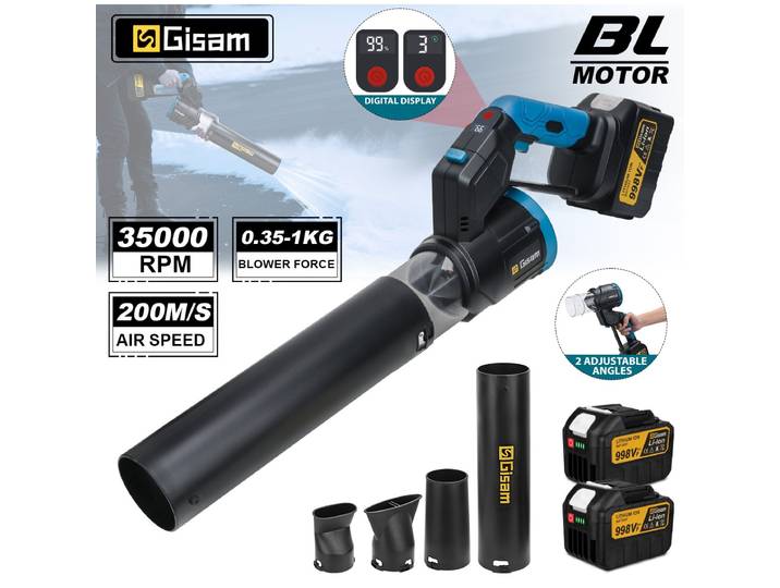 Gismo 35000 tr/min ventilateur Turbo électrique sans brosse ventilateur ventilateur de feuilles portatif soufflage de poussière pour broches de batterie Makita 18V