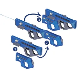 Wasserpistole elektrisch Wasserspritze Happy People MAX Liquidator 62cm blau
