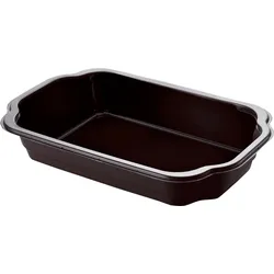 228x DUNIFORM PP-Schale Take-away 250 x 159 x 55 mm Schwarz ungeteilt