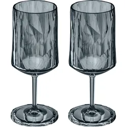 Club No. 4 Weingläser aus Kunststoff Tritan 300 ml, grau, 2 St.