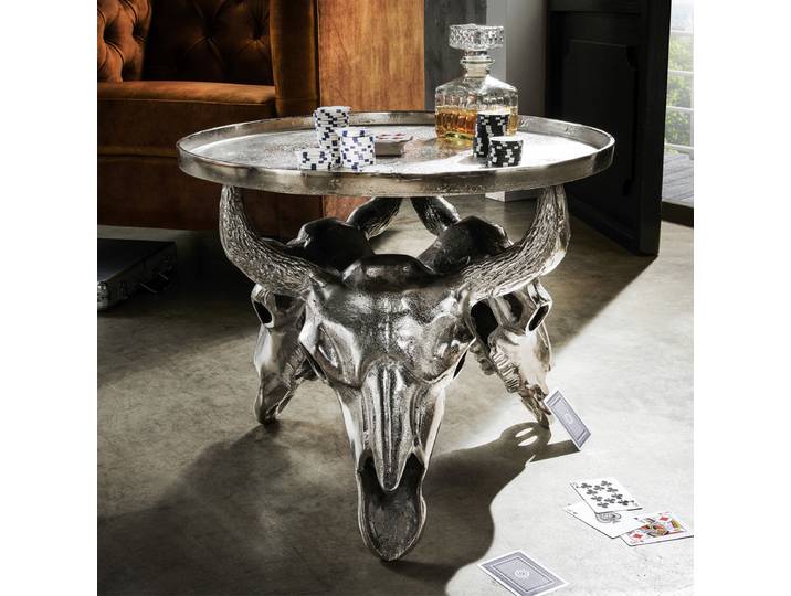 Table d'appoint Ghejan Ø 51cm Argenté
