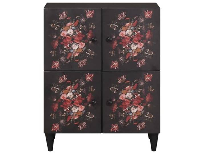 KTHLBRH Schrank mehrfarbig 60 x 33,5 x 75 cm Mangoholz Massives und technisches Holz, farbige Tür für Wohnzimmer, elegant und funktional