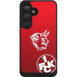 Nivocase Handyhülle für Samsung Galaxy S25 Hülle NIVOpure Case Schwarz 1. FC Kaiserslautern Offizielles (Samsung Galaxy S25), Smartphone Hülle, Schwarz