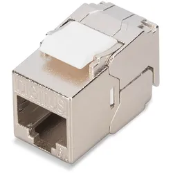 DIGITUS CAT6A Kompaktgehäuse Keystone Modul, geschirmt, werkzeugfreie Montage