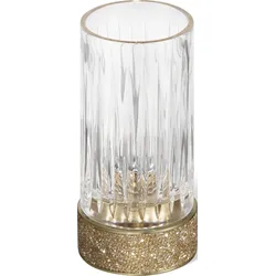 Rocks Zahnbürstenbecher geriffelt gold matt