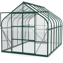 Vitavia Gewächshaus "Dione 9900" inkl. Stahlfundamentrahmen,smaragd grün,9,9 m2