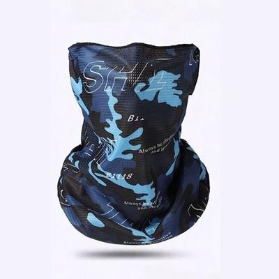 Uplift Picks Ice Silk Camouflage Sunscreen Face Mask Outdoor Sports Balaclava blue Camouflage