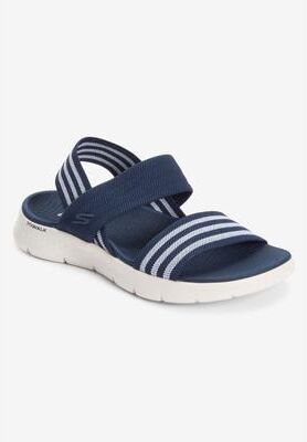 Women's The Go Walk Flex Atlas Sandal by Skechers in Navy (Size 7 M)