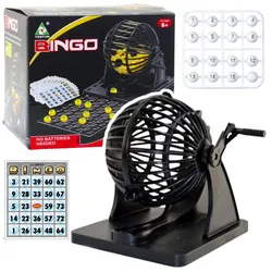 Familien-Bingo-Spiel Classic 80 Kugeln 20 Karten Ziehmaschine
