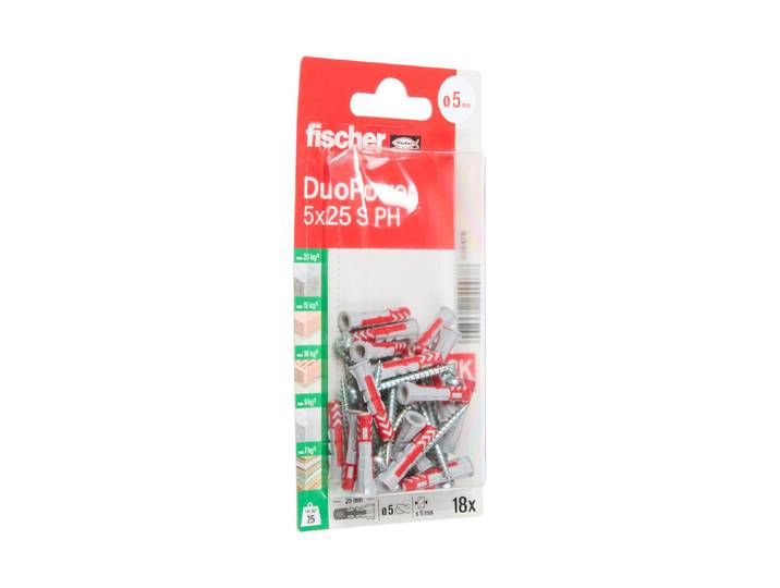 Fischer Nylondübel Duopower S PH 5 mm 18 Stück