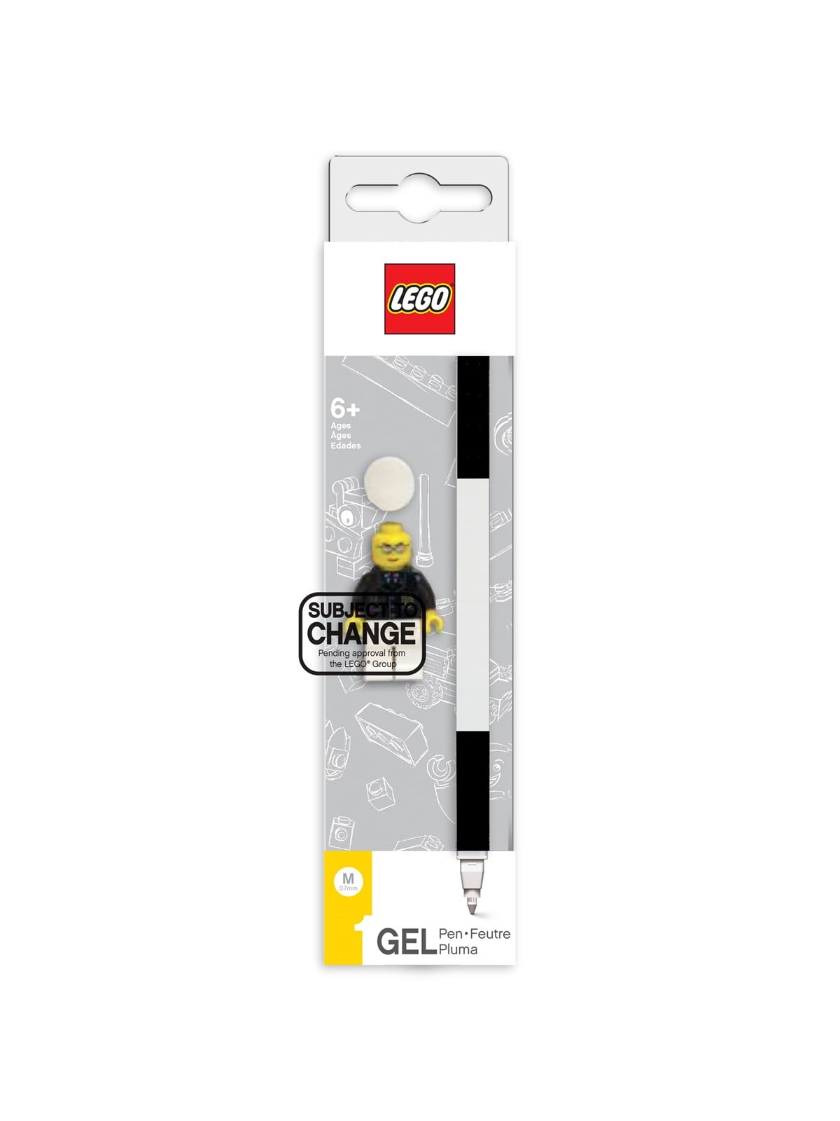LEGO Gel pen 1 pc. BLACK packed in colour box with mini figurine