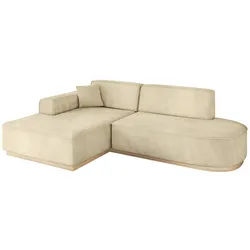 ECKSOFA Ottomane Links IREA-L1 - 232x165x80 cm Beige