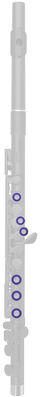 Nuvo Band Plugs for Flute Violet Violet