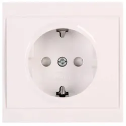 Kopp 923401083 Schutzkontaktsteckdose KS1-fach 16A 250V Malta (Thaya) weiß