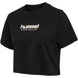 hummel hmlLGC MALU Cropped T-Shirt Damen 2001 - black XS