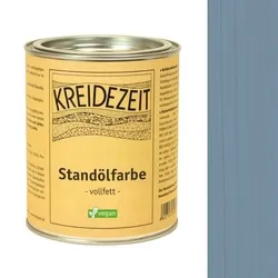 Kreidezeit Standölfarbe vollfett taubenblau - 0,75 l Dose