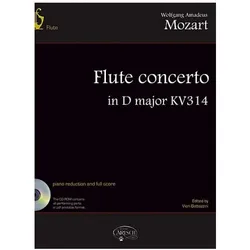 Flute Concerto d major KV314 (+CD-ROM) flute and piano reduction and full score, Fachbücher von Wolfgang Amadeus Mozart